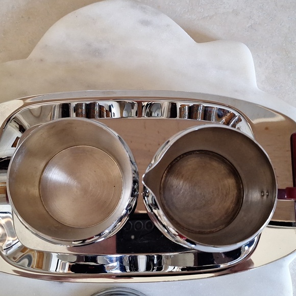 SALE! Glohill MCM vintage cream and sugar set on tray - Picture 7 of 10